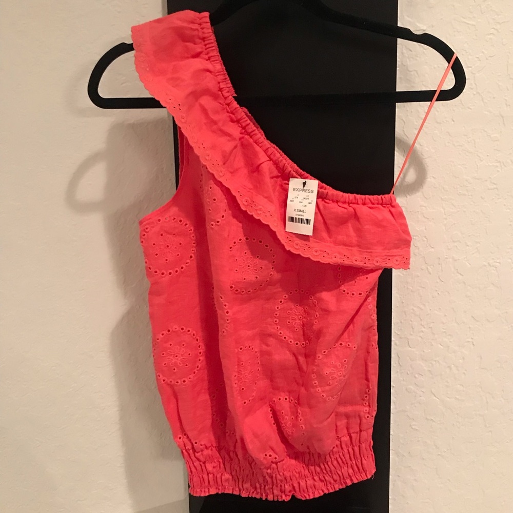 Price Firm-Express Shoulder Ruffle Top